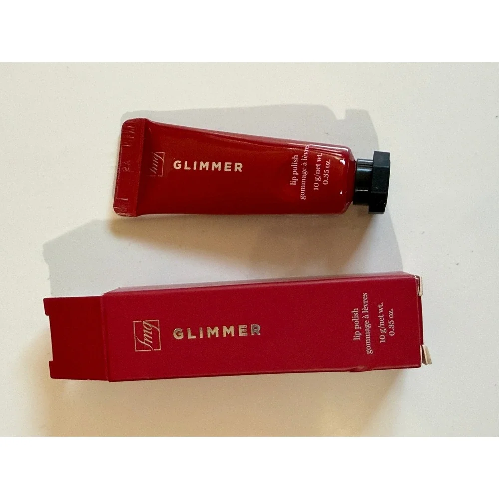 fmg Glimmer Lip Polish Sugar‎ Scrub Exfoliator with Squalane 0.35 oz New in Box